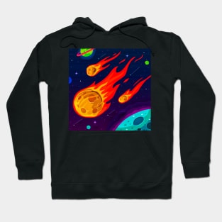 Fiery Meteorite in The Space Hoodie